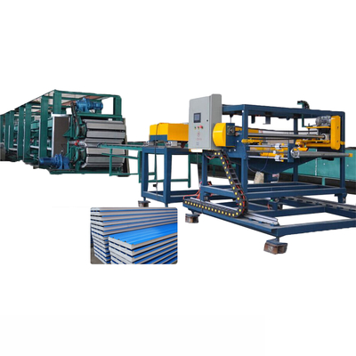 Izolowany dach 48000 * 8000 mm Maszyna do paneli warstwowych PU