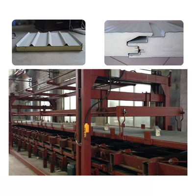 Izolowany dach 48000 * 8000 mm Maszyna do paneli warstwowych PU